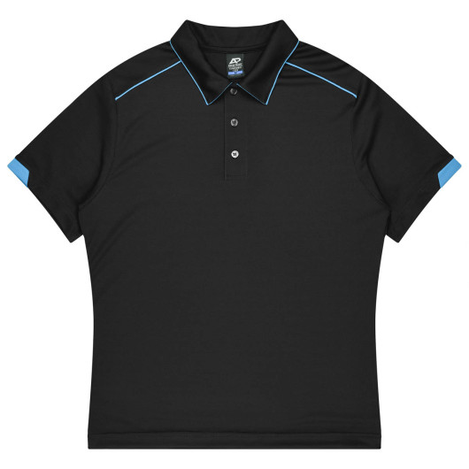 Hamilton Mens Polos Black Cyan